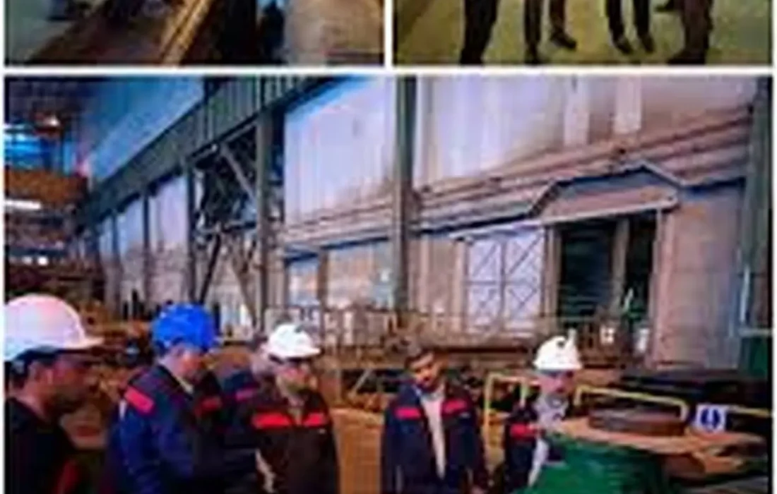 بازدید مدیر عامل از واحد تراش غلتک فولاد اکسین خوزستان؛ گامی بلند در مسیر توسعه و کیفیت