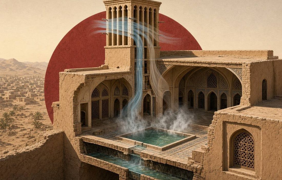 بادگیر؛ شاهکار معماری ایرانی برای مقابله با گرمای کویر/ این کولر طبیعی چگونه بدون برق خانه را خنک می‌کرد؟