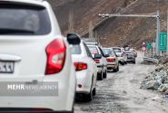 ترافیک سنگین در محور چالوس، آزادراه تهران ـ شمال و محور هراز